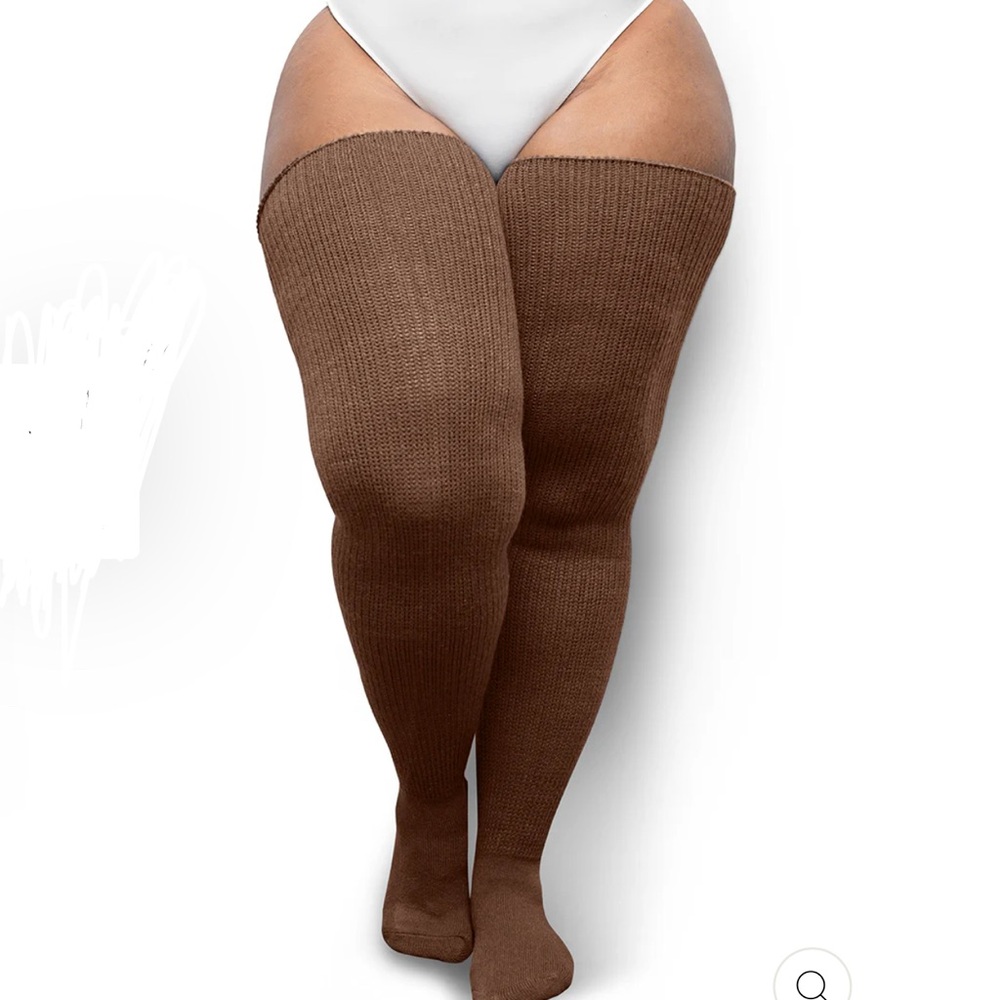 Thunda Thighs Socks in Saddle Tan